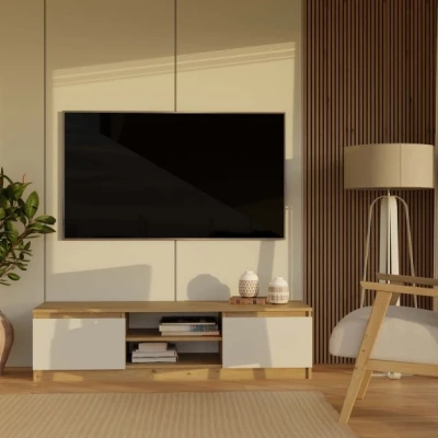 Televízny stolík SABA 2 - dub artisan / kašmír