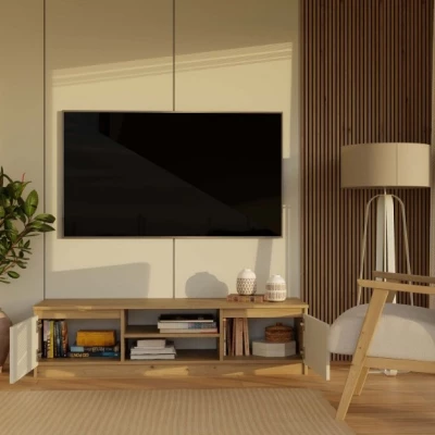 Televízny stolík SABA 2 - dub artisan / kašmír