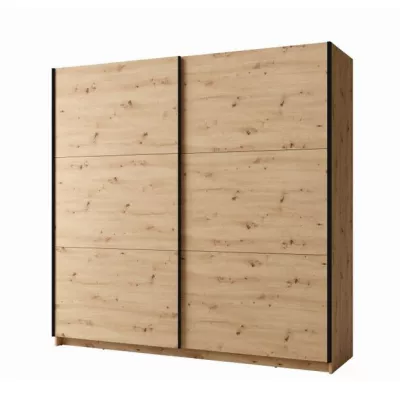 Veľká šatníková skriňa 201 cm APASTO - dub artisan