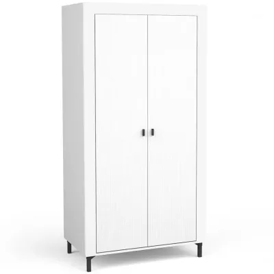 Šatníková skriňa 97 cm AUROVA - biela