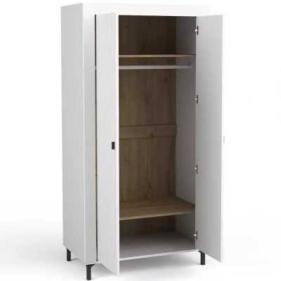 Šatníková skriňa 97 cm AUROVA - biela