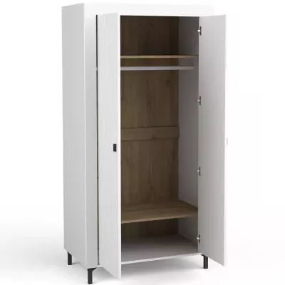 Šatníková skriňa 97 cm AUROVA - biela