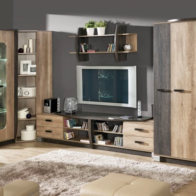 TV stolík BENSON - dub canyon / arusha, pravý