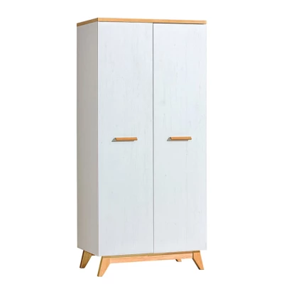 Šatníková skriňa 85 cm BUTNER - borovica andersen / dub nash