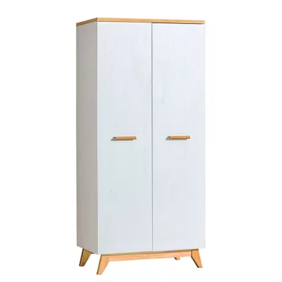 Šatníková skriňa 85 cm BUTNER - borovica andersen / dub nash