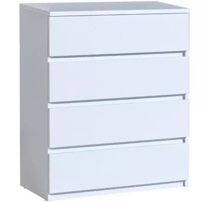 Šuplíková komoda CARYM - biela