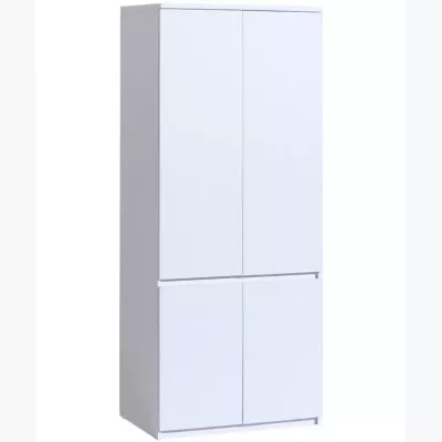 Šatníková skriňa 80 cm CARYM - biela