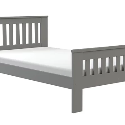 Jednolôžková drevená posteľ 120x200 MEBANE - antracit