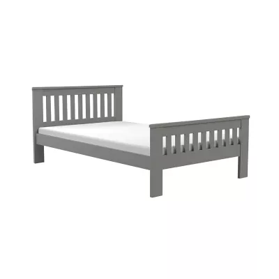 Jednolôžková drevená posteľ 120x200 MEBANE - antracit