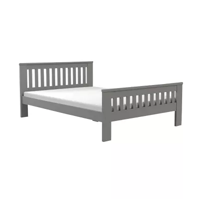 Manželská drevená posteľ 140x200 MEBANE - antracit