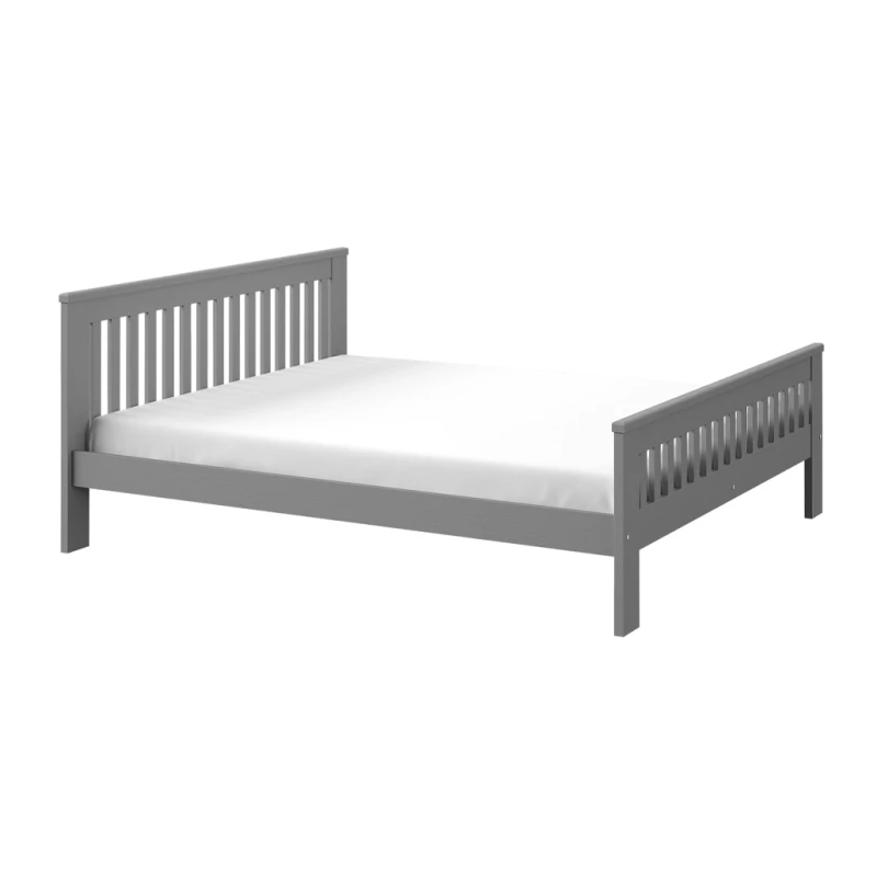 Manželská drevená posteľ 180x200 MEBANE - antracit