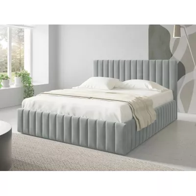Manželská posteľ s úložným priestorom 140x200 ONANCOK 1 - šedá