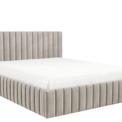 Manželská posteľ s úložným priestorom 160x200 ONANCOK 1 - latte