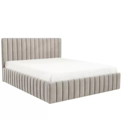 Manželská posteľ s úložným priestorom 160x200 ONANCOK 1 - latte
