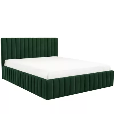 Manželská posteľ s úložným priestorom 160x200 ONANCOK 1 - zelená