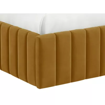 Manželská posteľ s úložným priestorom 140x200 ONANCOK 1 - latte
