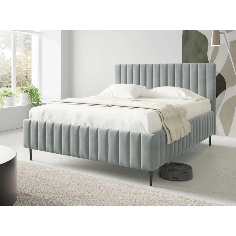 Dvojlôžková posteľ s úložným priestorom 160x200 ONANCOK 2 - šedá