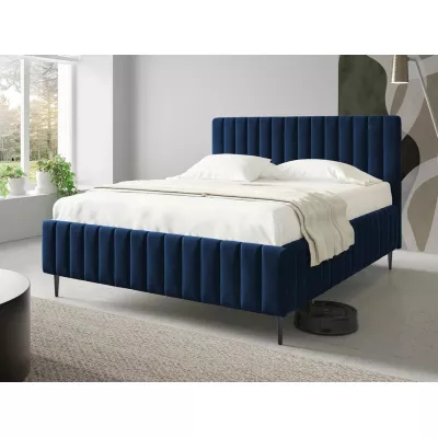 Dvojlôžková posteľ s úložným priestorom 160x200 ONANCOK 2 - modrá