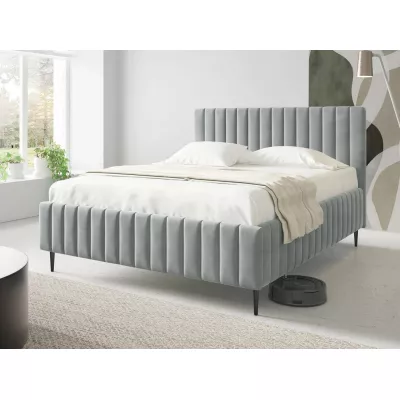 Dvojlôžková posteľ s úložným priestorom 140x200 ONANCOK 2 - šedá