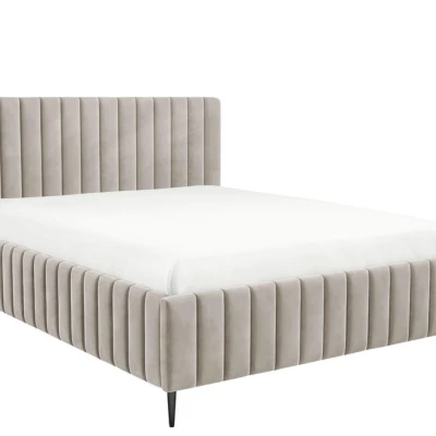 Dvojlôžková posteľ s úložným priestorom 140x200 ONANCOK 2 - latte