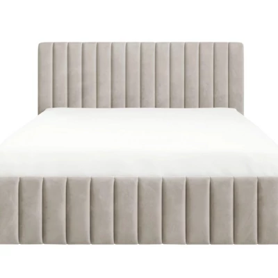 Dvojlôžková posteľ s úložným priestorom 140x200 ONANCOK 2 - latte