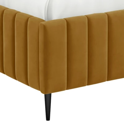 Dvojlôžková posteľ s úložným priestorom 140x200 ONANCOK 2 - modrá