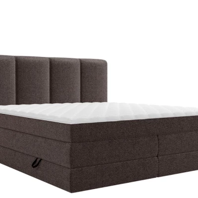 Boxspringová manželská posteľ 180x200 PULASKI - čokoládová