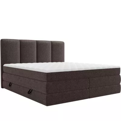 Boxspringová manželská posteľ 180x200 PULASKI - čokoládová