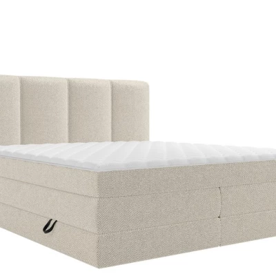 Boxspringová manželská posteľ 140x200 PULASKI - béžová