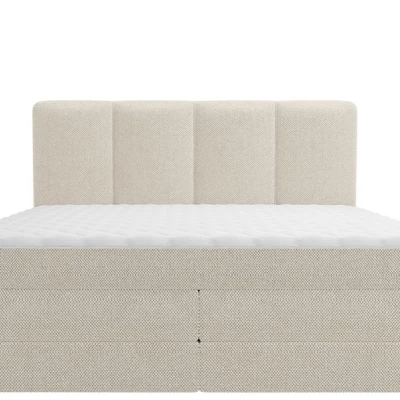 Boxspringová manželská posteľ 180x200 PULASKI - béžová