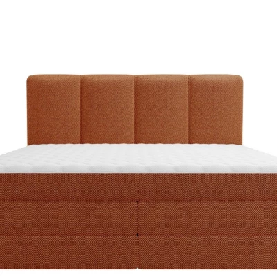 Boxspringová manželská posteľ 180x200 PULASKI - tehlová červená