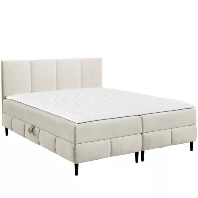 Hotelová manželská posteľ 180x200 NEWSOMS 2 - ecru + topper ZDARMA