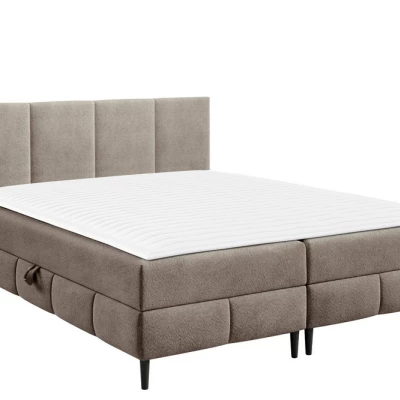 Hotelová manželská posteľ 180x200 NEWSOMS 2 - béžová + topper ZDARMA