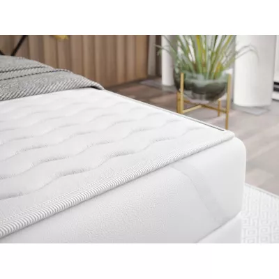 Hotelová manželská posteľ 140x200 NEWSOMS 2 - koňaková + topper ZDARMA