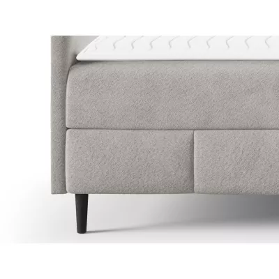 Hotelová manželská posteľ 180x200 NEWSOMS 2 - čierna + topper ZDARMA