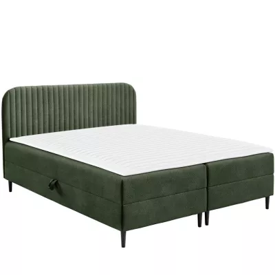 Kontinentálna manželská posteľ 180x200 NEWSOMS 1 - zelená + topper ZDARMA