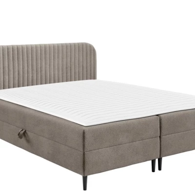 Kontinentálna manželská posteľ 180x200 NEWSOMS 1 - béžová + topper ZDARMA