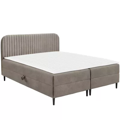 Kontinentálna manželská posteľ 140x200 NEWSOMS 1 - béžová + topper ZDARMA