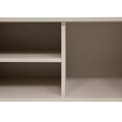 Široký TV stolík TAZEVEL - pieskový béžový