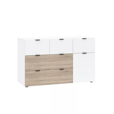 Komoda so šuplíkmi ZARA - biela / dub