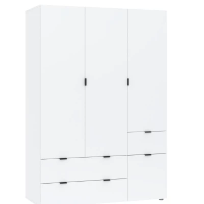 Šatníková skriňa 135 cm ZARA - biela