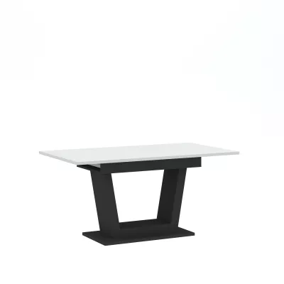 Rozkladací jedálenský stôl 160(200)x60 ZANDER - biely / čierny