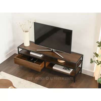 Televízny stolík MAIRA - orech / čierny