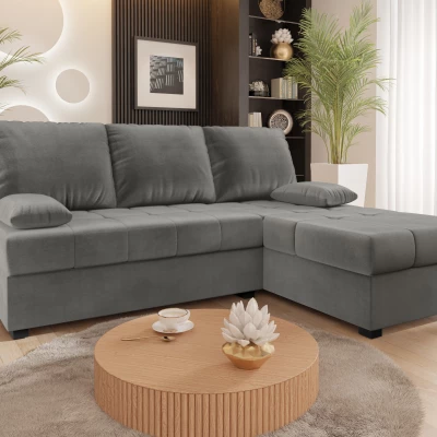 Rozkladacia rohová sedačka NARCIA - svetlo šedá