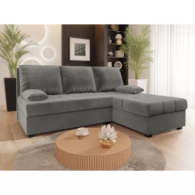 Rozkladacia rohová sedačka NARCIA - svetlo šedá