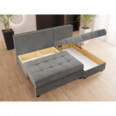 Rozkladacia rohová sedačka NARCIA - žltá