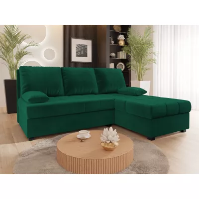 Rozkladacia rohová sedačka NARCIA - zelená