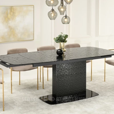 Rozkladací jedálenský stôl 160(240)x90 BELLO - čierny