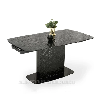 Rozkladací jedálenský stôl 160(240)x90 BELLO - čierny