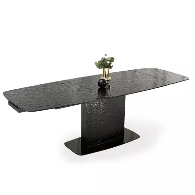 Rozkladací jedálenský stôl 160(240)x90 BELLO - čierny